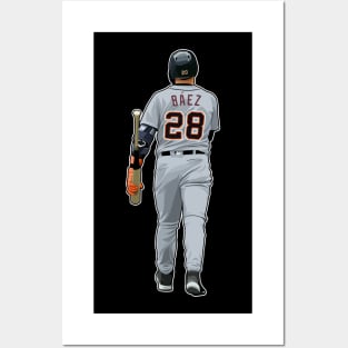 Javier Baez #28 Walks Posters and Art